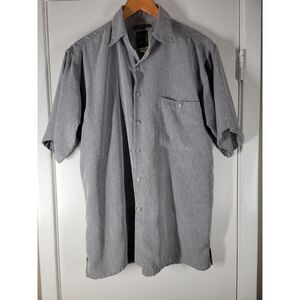 Bruno mens Suede‎ Microfiber button shirt, M medium Gray
